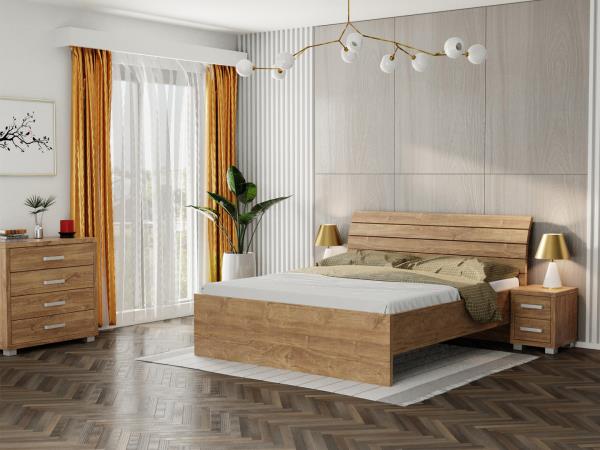 Ložnice Notaxo se vyrábí jako manželská postel, jedno a půl lůžková postel nebo jako jednolůžko. Možnost postele s úložným prostorem. Kvalitní zpracování.