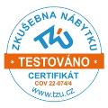 Prošlo testováním v české zkušebně TZÚ. Certifikováno na trvanlivost, odolnost a zdravotní nezávadnost.