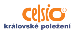 Logo Celsio® Vyrobeno z výběrové paměťové pěny Celsio®.